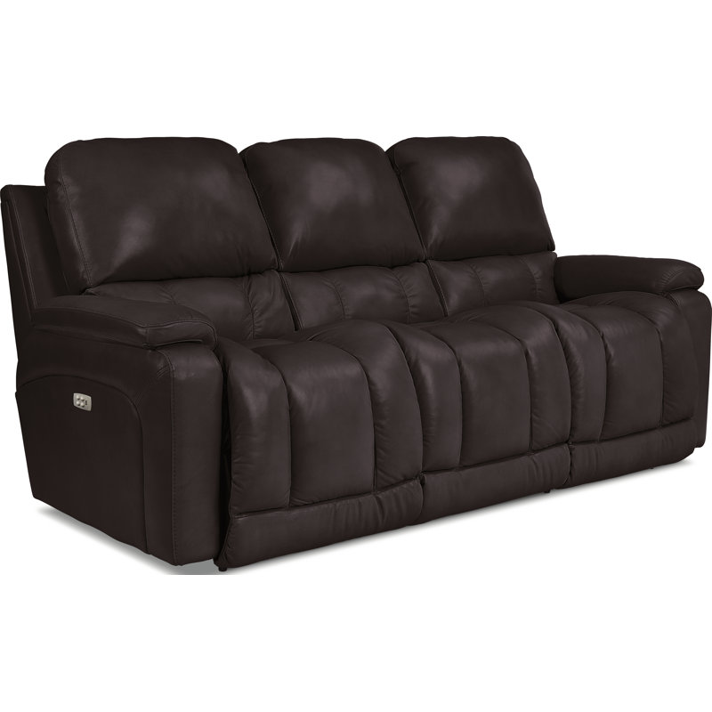 LaZBoy Greyson Leather Reclining Sofa Wayfair